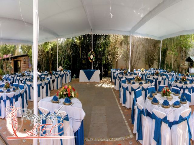 Montaje en azul rey para Bodas